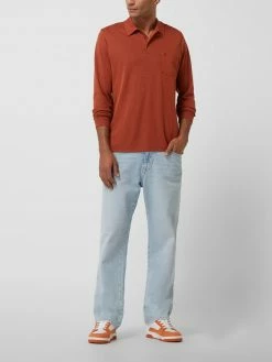 RAGMAN Poloshirt Mit Brusttasche - Terrakotta