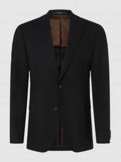 Windsor Shaped Fit 2-Knopf-Sakko Mit Stretch-Anteil Modell 'Sono' - Schwarz
