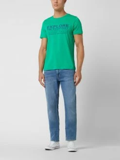 Camel Active T-Shirt Mit Message - Grün