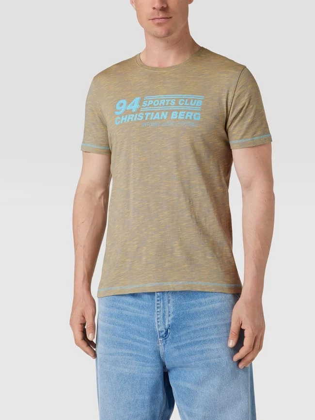 Christian Berg Men T-Shirt Mit Label-Print - Gelb 4 Christian Berg Men T-Shirt Mit Label-Print - Gelb – Bild 4