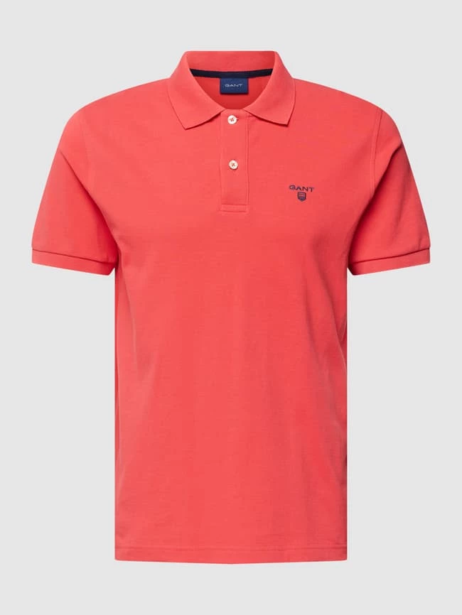 Gant Poloshirt Mit Brand-Stitching Modell 'THE SUMMER PIQUE' - Koralle 2 Gant Poloshirt Mit Brand-Stitching Modell 'THE SUMMER PIQUE' - Koralle – Bild 2
