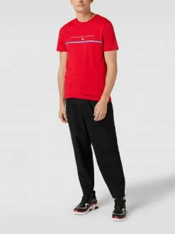 Christian Berg Men T-Shirt Mit Label-Print - Rot