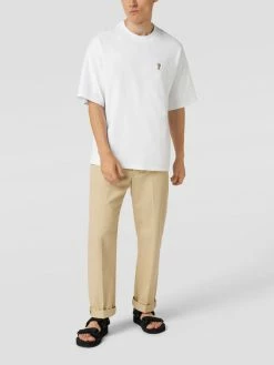 REVIEW T-Shirt Mit Motiv-Stitching - Weiß