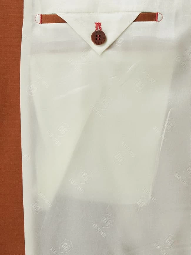 CG - Club Of Gents Slim Fit Sakko Mit Stretch-Anteil Modell 'Ave' - Orange 6 CG - Club Of Gents Slim Fit Sakko Mit Stretch-Anteil Modell 'Ave' - Orange – Bild 6