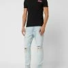 Pepe Jeans Slim Fit T-Shirt Mit Logo-Print Modell 'Jossy' - Schwarz