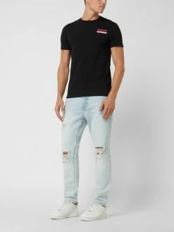 Pepe Jeans Slim Fit T-Shirt Mit Logo-Print Modell 'Jossy' - Schwarz