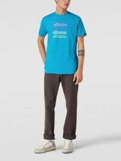Ellesse T-Shirt Mit Label-Print - Türkis