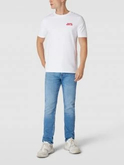 HUGO T-Shirt Mit Label-Print - Weiß