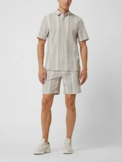 Colours & Sons Poloshirt Aus Seersucker - Bleu