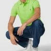 Polo Ralph Lauren Slim Fit Poloshirt Mit Label-Stitching - Apfelgrün