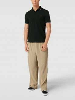 Fred Perry Poloshirt Mit Label-Stitching - Dunkelgrün