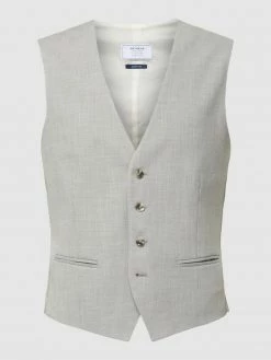 MCNEAL Weste Mit Paspeltaschen - Hellgrau