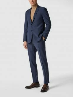 Strellson Slim Fit 2-Knopf-Sakko Mit Stretch-Anteil 'Flex Cross' - Marineblau