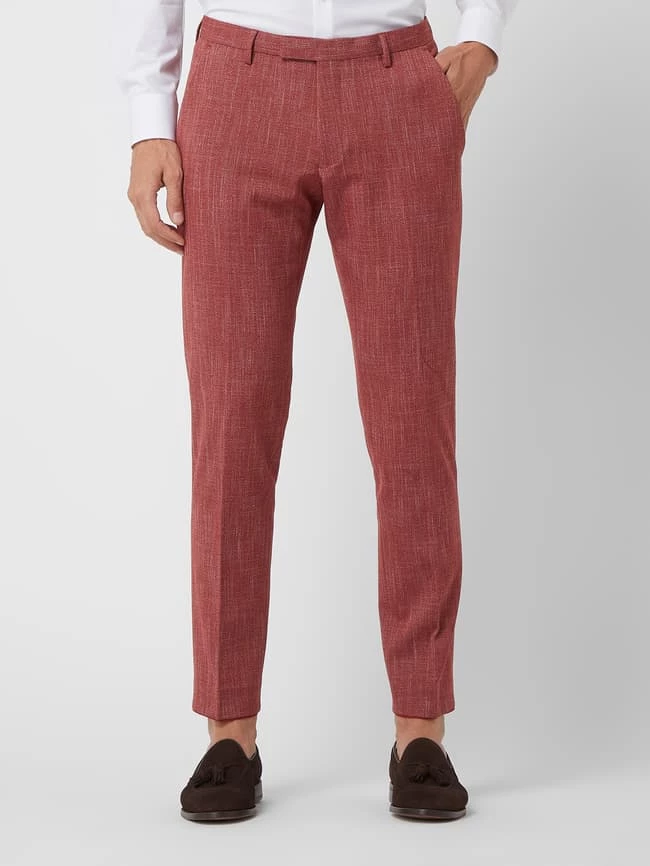 MCNEAL Anzughose Mit Strukturmuster - Hellrot 4 MCNEAL Anzughose Mit Strukturmuster - Hellrot – Bild 4
