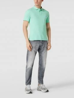 Polo Ralph Lauren Slim Fit Poloshirt Mit Label-Stitching - Hellgrün