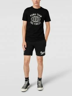 PUMA PERFORMANCE T-Shirt Mit Label-Print - Schwarz