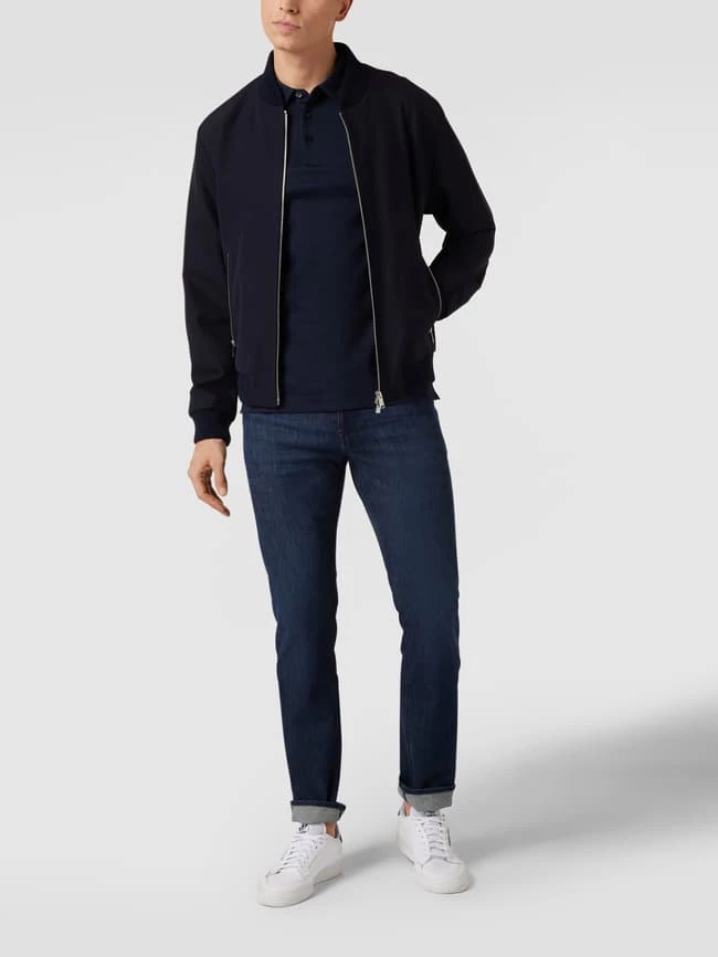 BOSS Poloshirt Mit Brand-Schriftzug - Dunkelblau 1 BOSS Poloshirt Mit Brand-Schriftzug - Dunkelblau