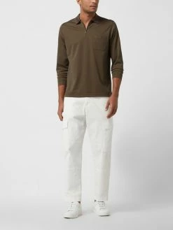 RAGMAN Poloshirt Mit Reißverschluss - Khaki