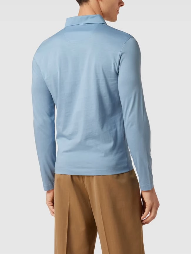 Pierre Cardin Poloshirt Mit Label-Detail Modell 'Longsleeves' - Hellblau 5 Pierre Cardin Poloshirt Mit Label-Detail Modell 'Longsleeves' - Hellblau – Bild 5