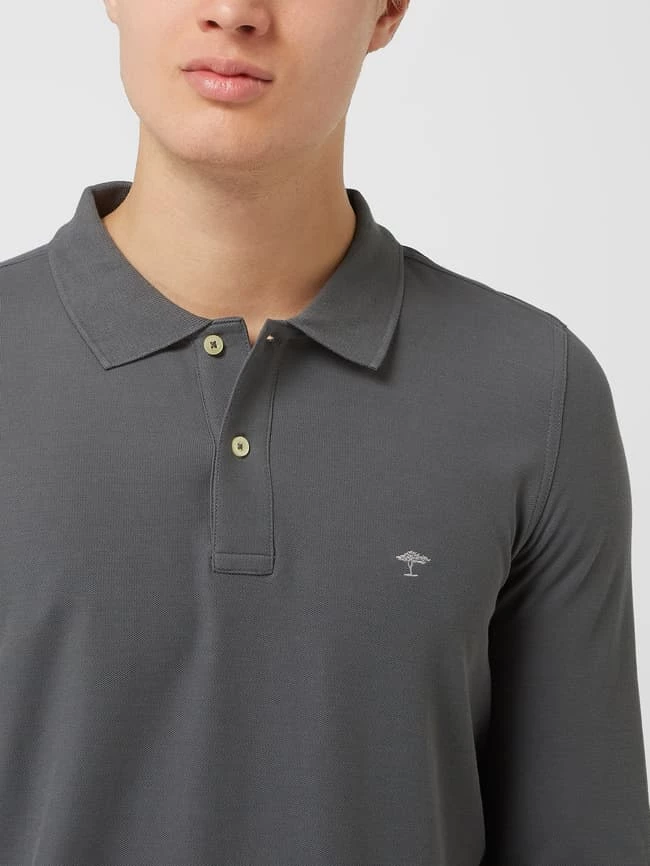 Fynch-Hatton Poloshirt Aus Supima®-Baumwolle - Mittelgrau 3 Fynch-Hatton Poloshirt Aus Supima®-Baumwolle - Mittelgrau – Bild 3