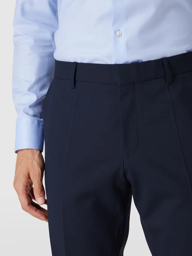 BOSS Slim Fit Anzughose Aus Schurwoll-Mix Modell 'Genius' - Blau 3 BOSS Slim Fit Anzughose Aus Schurwoll-Mix Modell 'Genius' - Blau – Bild 3