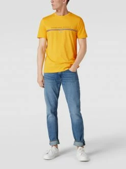 Christian Berg Men T-Shirt Mit Label-Print - Gelb