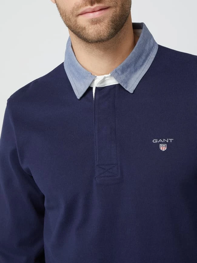Gant Rugby-Shirt Mit Logo-Stickerei - Marineblau 3 Gant Rugby-Shirt Mit Logo-Stickerei - Marineblau – Bild 3