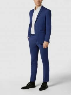 Selected Homme Slim Fit Anzug-Hose Mit Webmuster - Royalblau