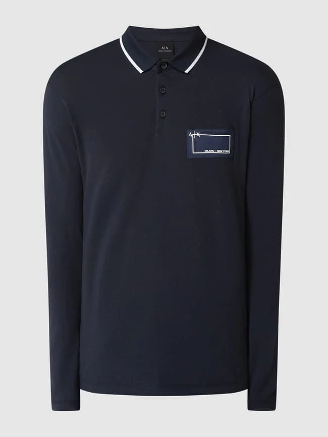 ARMANI EXCHANGE Poloshirt Aus Baumwolle - Marineblau 2 ARMANI EXCHANGE Poloshirt Aus Baumwolle - Marineblau – Bild 2
