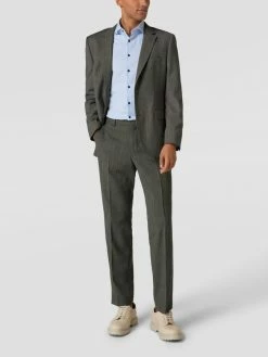 BOSS Anzugshose Mit Glencheck-Muster Modell 'Leon' - Hellbraun