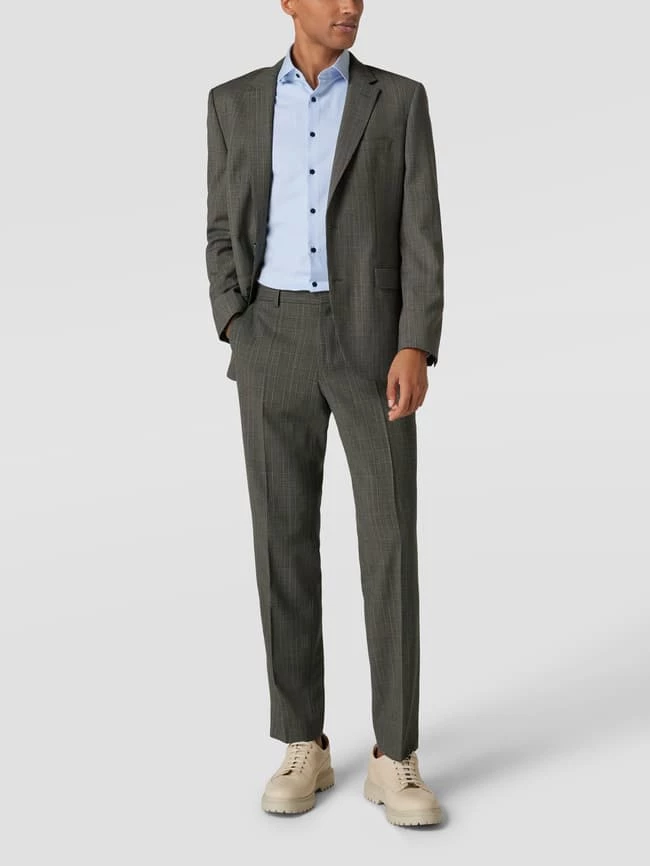 BOSS Anzugshose Mit Glencheck-Muster Modell 'Leon' - Hellbraun 1 BOSS Anzugshose Mit Glencheck-Muster Modell 'Leon' - Hellbraun