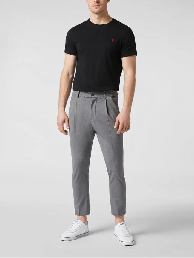 Polo Ralph Lauren Custom Slim Fit T-Shirt Mit Logo-Stickerei - Schwarz 1 Polo Ralph Lauren Custom Slim Fit T-Shirt Mit Logo-Stickerei - Schwarz