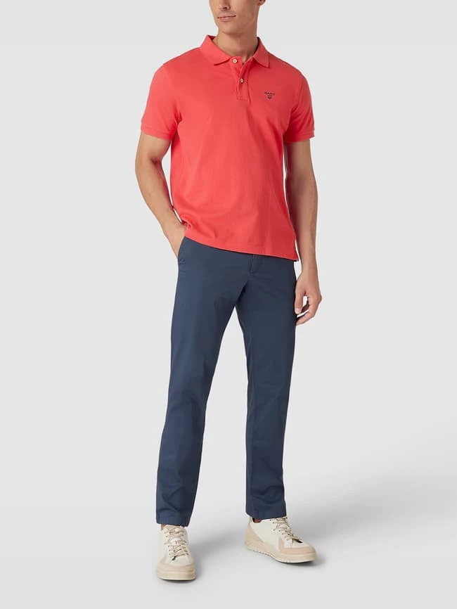 Gant Poloshirt Mit Brand-Stitching Modell 'THE SUMMER PIQUE' - Koralle 1 Gant Poloshirt Mit Brand-Stitching Modell 'THE SUMMER PIQUE' - Koralle