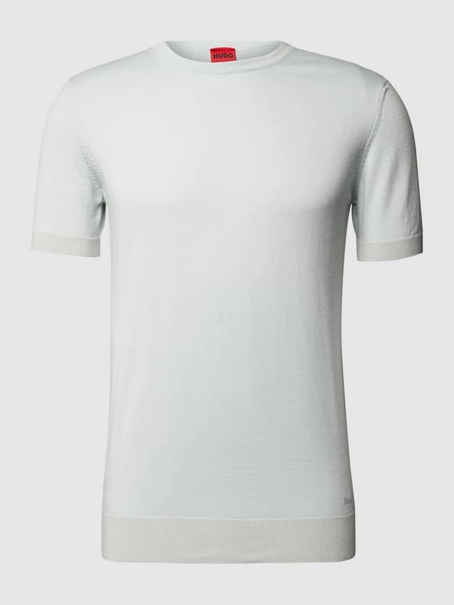 HUGO T-Shirt Aus Schurwolle Modell 'San Ced' - Mint 2 HUGO T-Shirt Aus Schurwolle Modell 'San Ced' - Mint – Bild 2