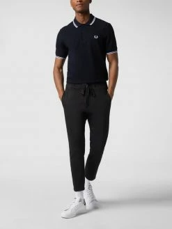 Fred Perry Poloshirt Mit Kontrastabschlüssen - Marineblau