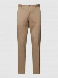 Selected Homme Slim Fit Anzughose In Melierter Optik - Beige Meliert