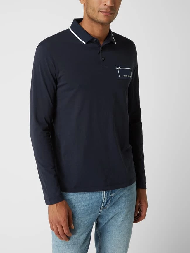 ARMANI EXCHANGE Poloshirt Aus Baumwolle - Marineblau 4 ARMANI EXCHANGE Poloshirt Aus Baumwolle - Marineblau – Bild 4