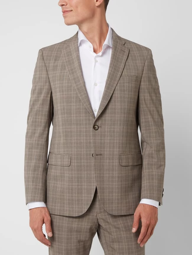Pierre Cardin Modern Fit 2-Knopf-Sakko Mit Stretch-Anteil Modell 'Grant' - 'Futureflex' - Hellbraun 4 Pierre Cardin Modern Fit 2-Knopf-Sakko Mit Stretch-Anteil Modell 'Grant' - 'Futureflex' - Hellbraun – Bild 4