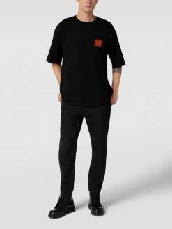 REVIEW T-Shirt Mit Label-Print - Schwarz