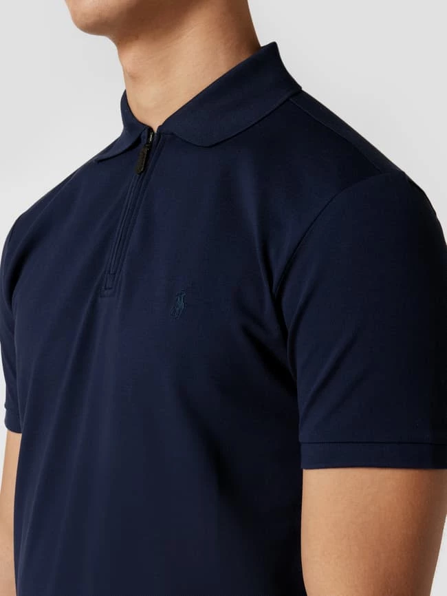 Polo Ralph Lauren Custom Slim Fit Poloshirt Mit Logo-Stitching - Marineblau 3 Polo Ralph Lauren Custom Slim Fit Poloshirt Mit Logo-Stitching - Marineblau – Bild 3