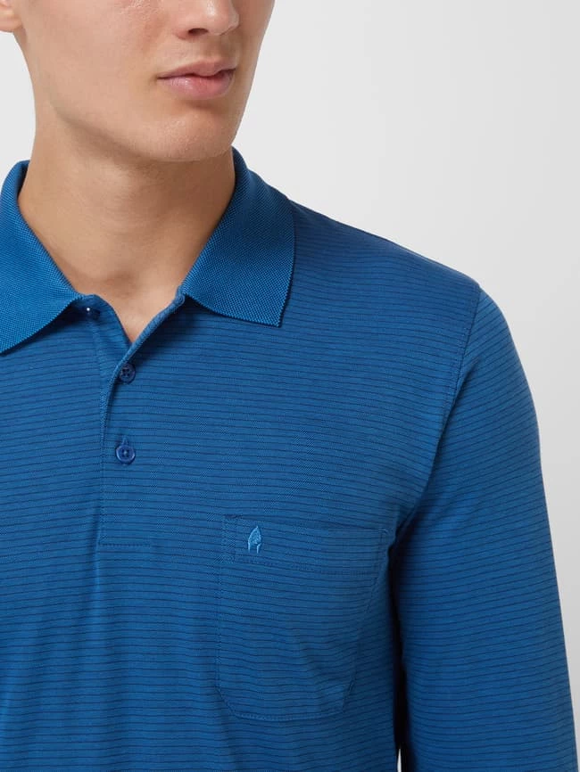 RAGMAN Poloshirt Aus Baumwollmischung - Royalblau 3 RAGMAN Poloshirt Aus Baumwollmischung - Royalblau – Bild 3