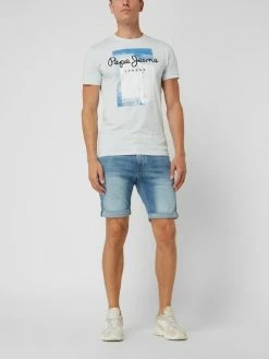 Pepe Jeans T-Shirt Mit Logo Modell 'Sawyer' - Hellblau