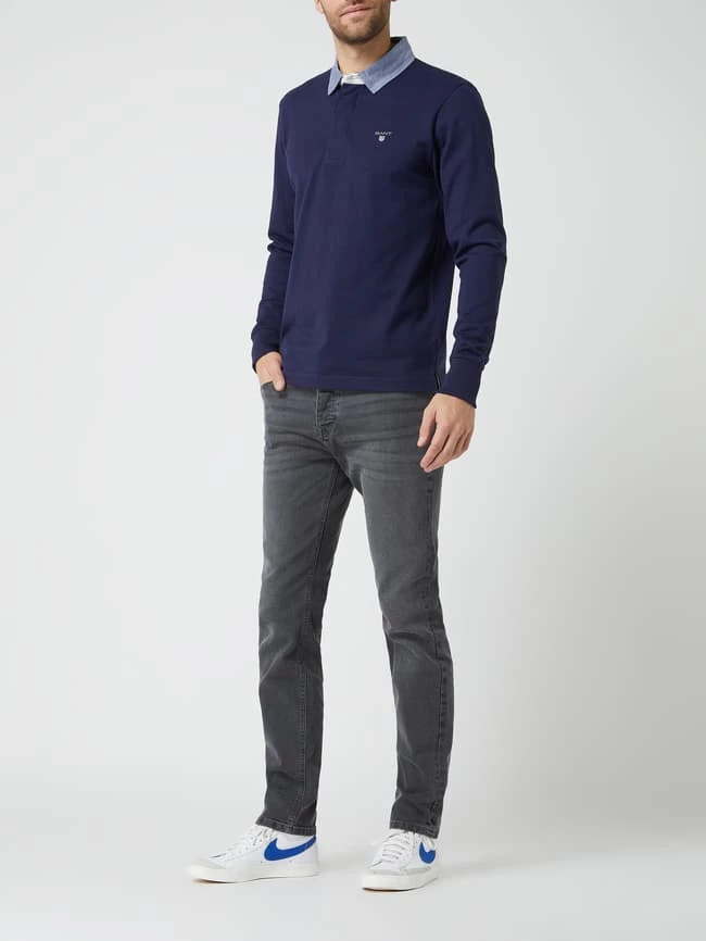 Gant Rugby-Shirt Mit Logo-Stickerei - Marineblau 1 Gant Rugby-Shirt Mit Logo-Stickerei - Marineblau