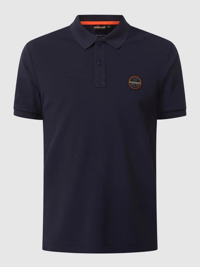 Napapijri Poloshirt Aus Piqué Modell 'Whale' - Marineblau 2 Napapijri Poloshirt Aus Piqué Modell 'Whale' - Marineblau – Bild 2