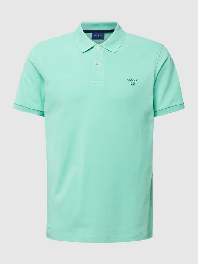 Gant Poloshirt Mit Brand-Stitching Modell 'THE SUMMER PIQUE' - Mint Meliert 2 Gant Poloshirt Mit Brand-Stitching Modell 'THE SUMMER PIQUE' - Mint Meliert – Bild 2