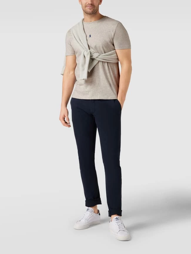 Polo Ralph Lauren T-Shirt Mit Logo-Stitching - Hellgrau 1 Polo Ralph Lauren T-Shirt Mit Logo-Stitching - Hellgrau