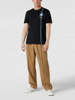 Christian Berg Men T-Shirt Mit Label-Print - Marineblau