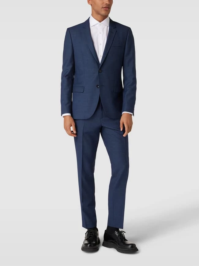 HUGO Hose Mit Bügelfalten Modell 'Hesten' - Blau 1 HUGO Hose Mit Bügelfalten Modell 'Hesten' - Blau