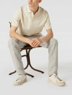 Marc O'Polo Poloshirt Mit Label-Stitching - Sand