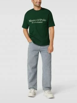 Marc O'Polo Oversized T-Shirt Mit Logo-Stitching - Bottle